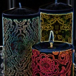 candlemaking graphic glowing Candles